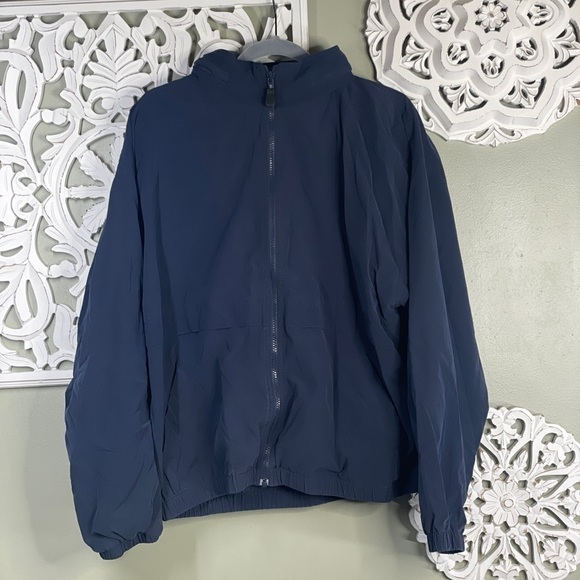 Greg Norman Golf Jacket Blue Hood Mesh Soft - Picture 1 of 7